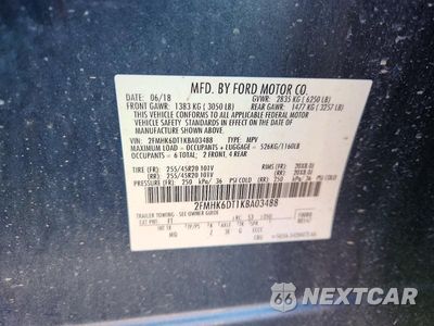 Zdjęcie 13 z 13 samochodu: 2019 FORD FLEX LIMITED VIN:2FMHK6DT1KBA03488 - miniatura