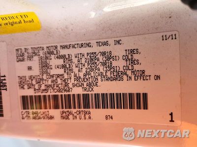 Zdjęcie 13 z 13 samochodu: 2012 TOYOTA TUNDRA DOUBLE CAB SR5 VIN:5TFUM5F17CX029607 - miniatura