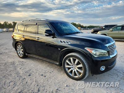Czwarte zdjęcie samochodu z boku: 2014 INFINITI QX80 BASE VIN:JN8AZ2NE1E9063562 - miniatura