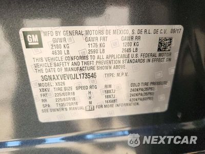 Zdjęcie 13 z 13 samochodu: 2018 CHEVROLET EQUINOX PREMIER VIN:3GNAXVEV0JL173546 - miniatura