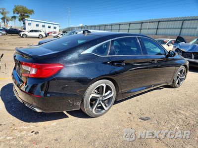 Trzecie zdjęcie samochodu z tyłu: 2022 HONDA ACCORD SPORT VIN:1HGCV1F33NA021773 - miniatura