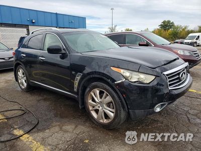 Czwarte zdjęcie samochodu z boku: 2015 INFINITI QX70 BASE VIN:JN8CS1MW9FM482162 - miniatura