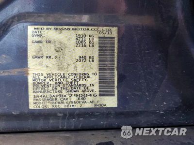 Zdjęcie 12 z 12 samochodu: 2013 NISSAN ALTIMA 2.5 VIN:1N4AL3AP9DC290046 - miniatura