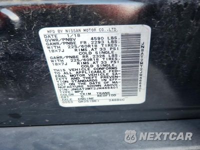 Zdjęcie 13 z 13 samochodu: 2018 NISSAN ROGUE SL VIN:JN8AT2MT2JW466401 - miniatura