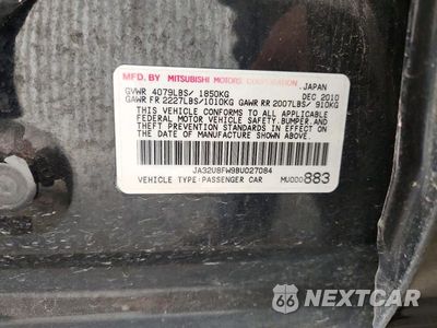 Zdjęcie 12 z 12 samochodu: 2011 MITSUBISHI LANCER GTS VIN:JA32U8FW9BU027084 - miniatura