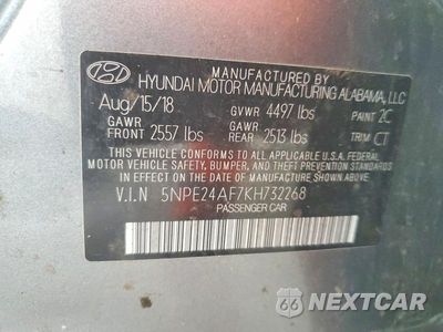 Zdjęcie 12 z 12 samochodu: 2019 HYUNDAI SONATA SE VIN:5NPE24AF7KH732268 - miniatura