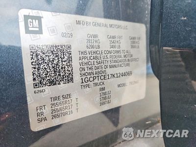 Zdjęcie 12 z 12 samochodu: 2019 CHEVROLET COLORADO LT VIN:1GCPTCE17K1244069 - miniatura