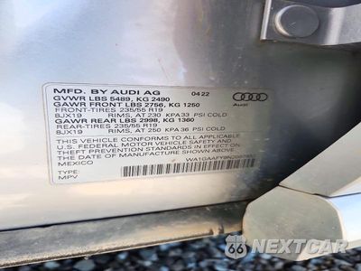 Zdjęcie 13 z 13 samochodu: 2022 AUDI Q5 PREMIUM 45 VIN:WA1GAAFY9N2097932 - miniatura