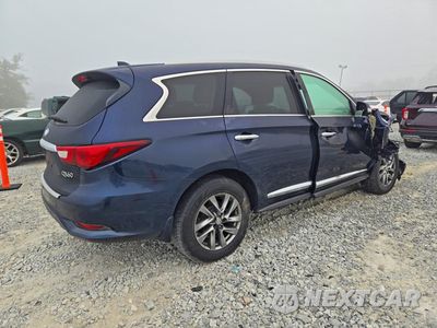 Trzecie zdjęcie samochodu z tyłu: 2016 INFINITI QX60 BASE VIN:5N1AL0MN8GC517231 - miniatura