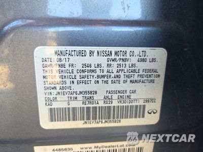 Zdjęcie 12 z 12 samochodu: 2018 INFINITI Q50 3.0T LUXE VIN:JN1EV7AP6JM355828 - miniatura