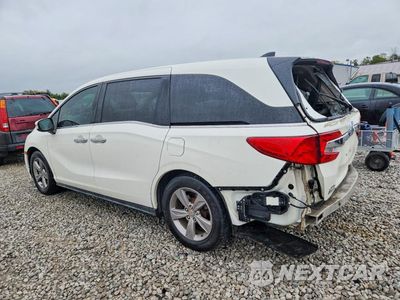 Drugie zdjęcie samochodu z przodu: 2019 HONDA ODYSSEY EX VIN:5FNRL6H54KB047196 - miniatura
