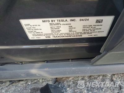 Zdjęcie 13 z 13 samochodu: 2024 TESLA MODEL X VIN:7SAXCDE56RF443496 - miniatura