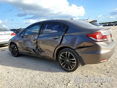 Drugie zdjęcie samochodu z przodu: 2014 HONDA CIVIC EXL VIN:19XFB2F93EE055949 - miniatura