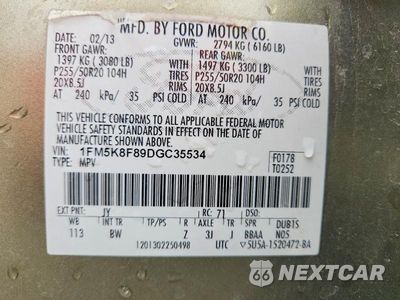 Zdjęcie 14 z 14 samochodu: 2013 FORD EXPLORER LIMITED VIN:1FM5K8F89DGC35534 - miniatura