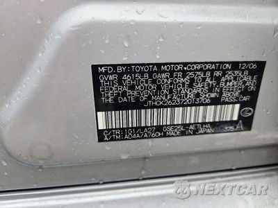 Zdjęcie 13 z 13 samochodu: 2007 LEXUS IS 250 VIN:JTHCK262372013706 - miniatura