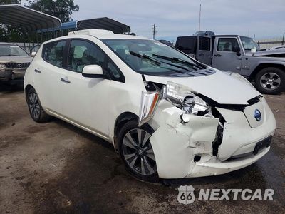 Czwarte zdjęcie samochodu z boku: 2015 NISSAN LEAF SV VIN:1N4AZ0CP3FC332367 - miniatura