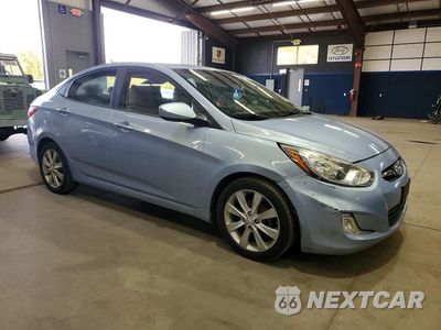 Czwarte zdjęcie samochodu z boku: 2012 HYUNDAI ACCENT GLS VIN:KMHCU4AEXCU070648 - miniatura