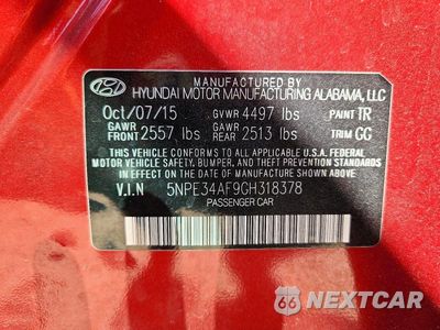 Zdjęcie 12 z 12 samochodu: 2016 HYUNDAI SONATA SPORT VIN:5NPE34AF9GH318378 - miniatura