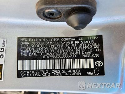 Zdjęcie 12 z 12 samochodu: 2020 TOYOTA COROLLA LE VIN:JTDVPRAE0LJ083900 - miniatura