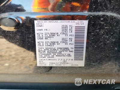 Zdjęcie 13 z 13 samochodu: 2015 NISSAN ROGUE SL VIN:5N1AT2MTXFC771774 - miniatura