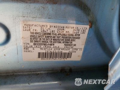 Zdjęcie 14 z 14 samochodu: 2014 NISSAN VERSA NOTE SV VIN:3N1CE2CP6EL414979 - miniatura