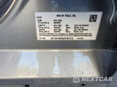 Zdjęcie 14 z 14 samochodu: 2026 TESLA MODEL Y VIN:7SAYGDED8TF631315 - miniatura