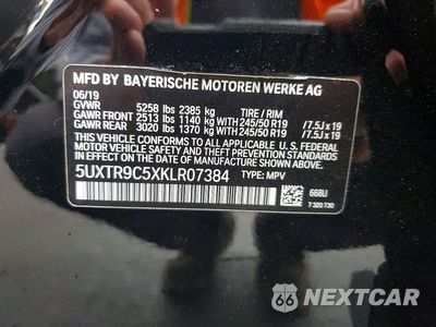 Zdjęcie 12 z 12 samochodu: 2019 BMW X3 XDRIVE30I VIN:5UXTR9C5XKLR07384 - miniatura