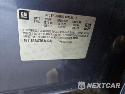 Zdjęcie 12 z 12 samochodu: 2013 CHEVROLET MALIBU LS VIN:1G11B5SAXDF341239 - miniatura