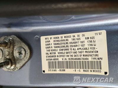 Zdjęcie 13 z 13 samochodu: 2008 HONDA CR-V EX VIN:3CZRE48588G700494 - miniatura