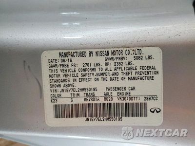 Zdjęcie 12 z 12 samochodu: 2017 INFINITI Q60 3.0T PREMIUM VIN:JN1EV7EL2HM550195 - miniatura