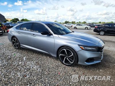Czwarte zdjęcie samochodu z boku: 2021 HONDA ACCORD SPORT VIN:1HGCV2F39MA028585 - miniatura