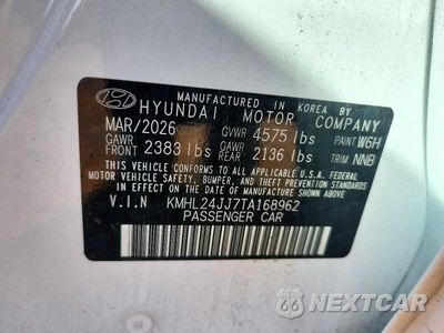 Zdjęcie 12 z 12 samochodu: 2026 HYUNDAI SONATA HYBRID BLUE VIN:KMHL24JJ7TA168962 - miniatura