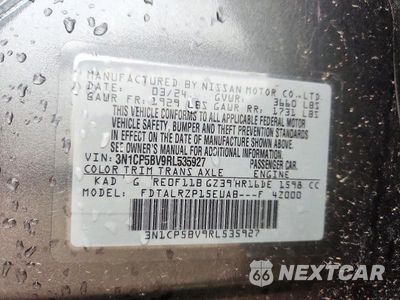 Zdjęcie 12 z 12 samochodu: 2024 NISSAN KICKS S VIN:3N1CP5BV9RL535927 - miniatura