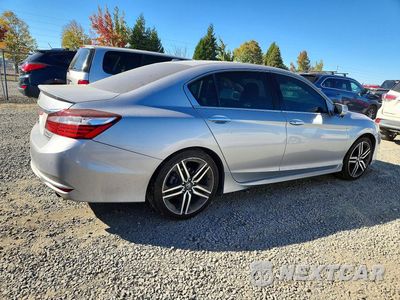 Trzecie zdjęcie samochodu z tyłu: 2017 HONDA ACCORD TOURING VIN:1HGCR3F98HA010745 - miniatura