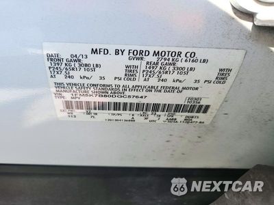 Zdjęcie 14 z 14 samochodu: 2013 FORD EXPLORER VIN:1FM5K7B80DGC57647 - miniatura