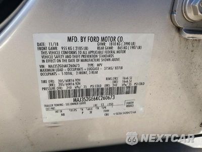 Zdjęcie 12 z 12 samochodu: 2019 FORD ECOSPORT SE VIN:MAJ3S2GE6KC260673 - miniatura