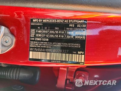 Zdjęcie 13 z 13 samochodu: 2020 MERCEDES-BENZ GLB 250 4MATIC VIN:W1N4M4HB9LW028327 - miniatura