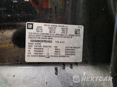 Zdjęcie 14 z 14 samochodu: 2015 CHEVROLET TAHOE K1500 LT VIN:1GNSKBKC8FR634920 - miniatura