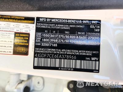 Zdjęcie 13 z 13 samochodu: 2014 MERCEDES-BENZ GL 450 4MATIC VIN:4JGDF7CE6EA378966 - miniatura