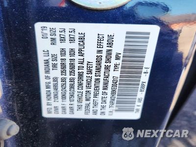 Zdjęcie 14 z 14 samochodu: 2019 HONDA CR-V EXL VIN:7FARW2H88KE004317 - miniatura