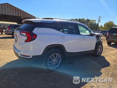 Trzecie zdjęcie samochodu z tyłu: 2022 GMC TERRAIN SLT VIN:3GKALPEV1NL186042 - miniatura