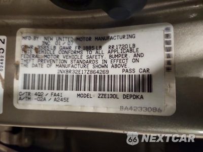 Zdjęcie 12 z 12 samochodu: 2007 TOYOTA COROLLA CE VIN:1NXBR32E17Z864269 - miniatura