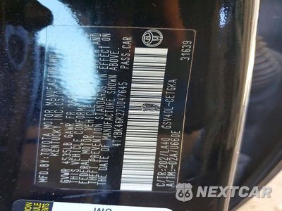 Zdjęcie 12 z 12 samochodu: 2007 TOYOTA CAMRY XLE V6 VIN:4T1BK46K27U047645 - miniatura