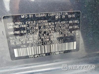 Zdjęcie 13 z 13 samochodu: 2021 SUBARU CROSSTREK PREMIUM VIN:JF2GTAEC6M8266646 - miniatura
