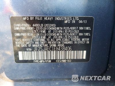 Zdjęcie 14 z 14 samochodu: 2014 SUBARU FORESTER 2.5I PREMIUM VIN:JF2SJAEC1EH438406 - miniatura