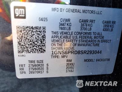Zdjęcie 14 z 14 samochodu: 2025 CHEVROLET TAHOE K1500 Z71 VIN:1GNS6PRD8SR293044 - miniatura