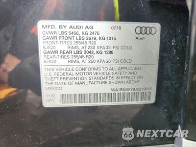 Zdjęcie 13 z 13 samochodu: 2018 AUDI Q5 PREMIUM PLUS VIN:WA1BNAFY8J2219916 - miniatura