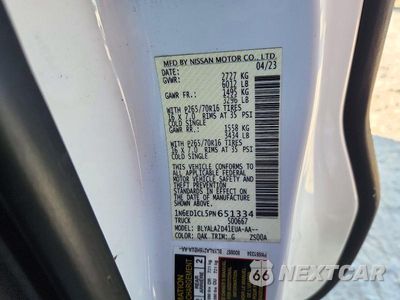 Zdjęcie 12 z 12 samochodu: 2023 NISSAN FRONTIER S VIN:1N6ED1CL5PN651334 - miniatura