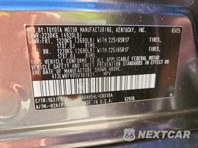 Zdjęcie 13 z 13 samochodu: 2025 TOYOTA RAV4 LE VIN:4T3LWRFV0SU181831 - miniatura