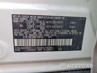 Zdjęcie 12 z 12 samochodu: 2021 TOYOTA RAV4 LE VIN:2T3F1RFV7MC168445 - miniatura